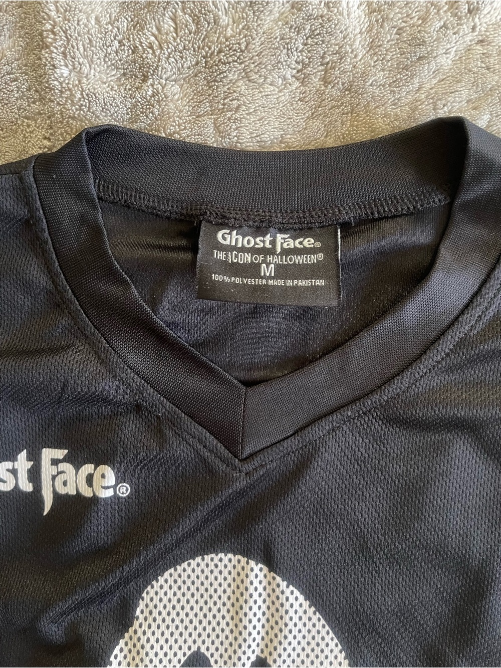 Ghost Face Women's Black Graphic Hockey Jersey - Picture 2 of 3
